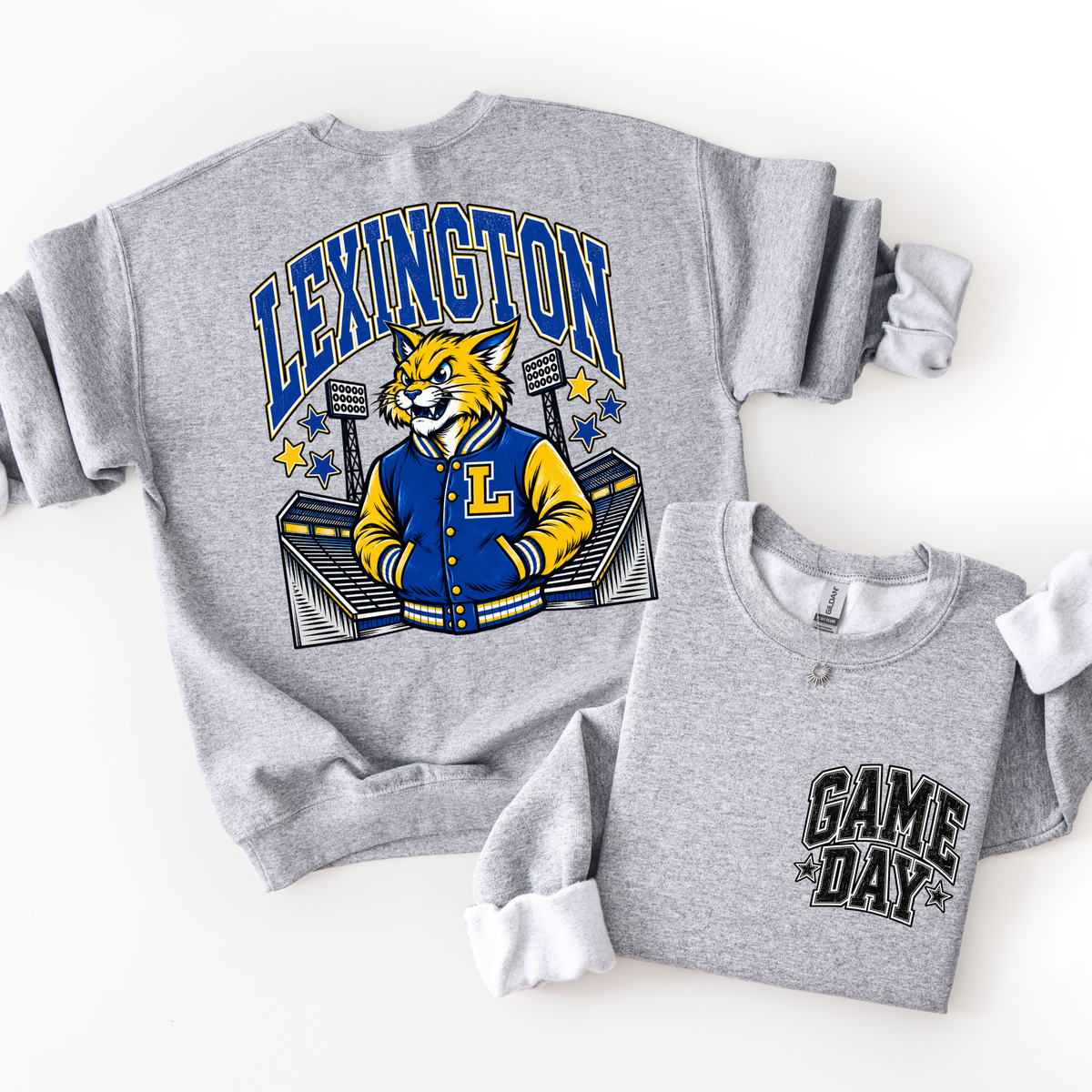 Lexington Football Mascot Sweatshirt- ADULT