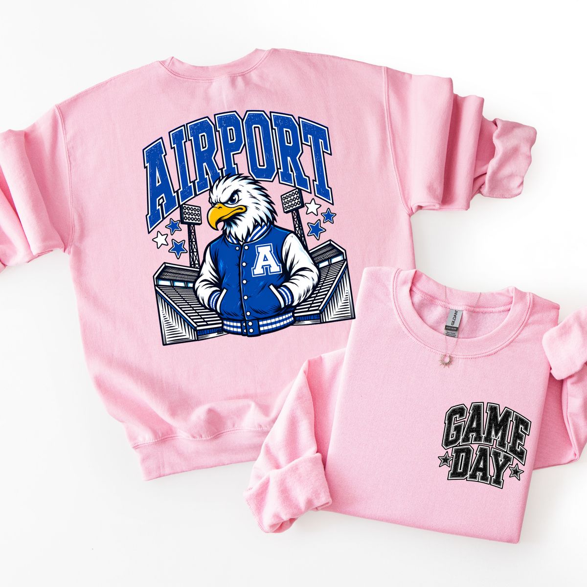 Airport Football Mascot Sweatshirt- ADULT